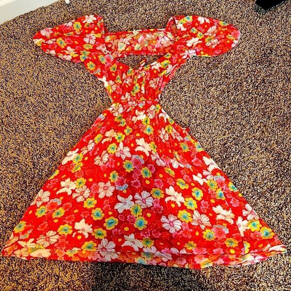 Bebop Backless Puff Sleeve Sundress size M - Picture 3 of 3